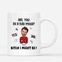 2533MUK1 personalised are you in a bad mood funny mug