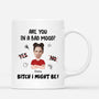 2533MUK3 personalised are you in a bad mood funny mug