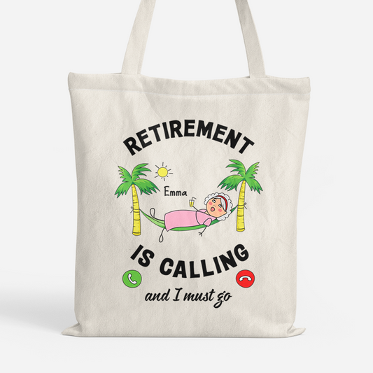 2538BUS1 custom retirement tote bag funny gift for retiring woman_ 2538BTV7A