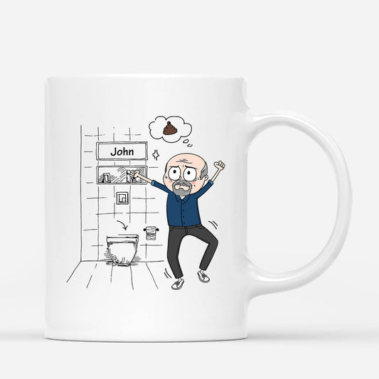 2542MUK2 personalised shh hold on continue gotta run to the bathroom her mug_afe6994d 209d 488f 885c 24422f96db2f