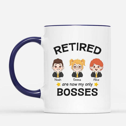 2562MUK2 personalised officially retired grandkids my only bosses mug