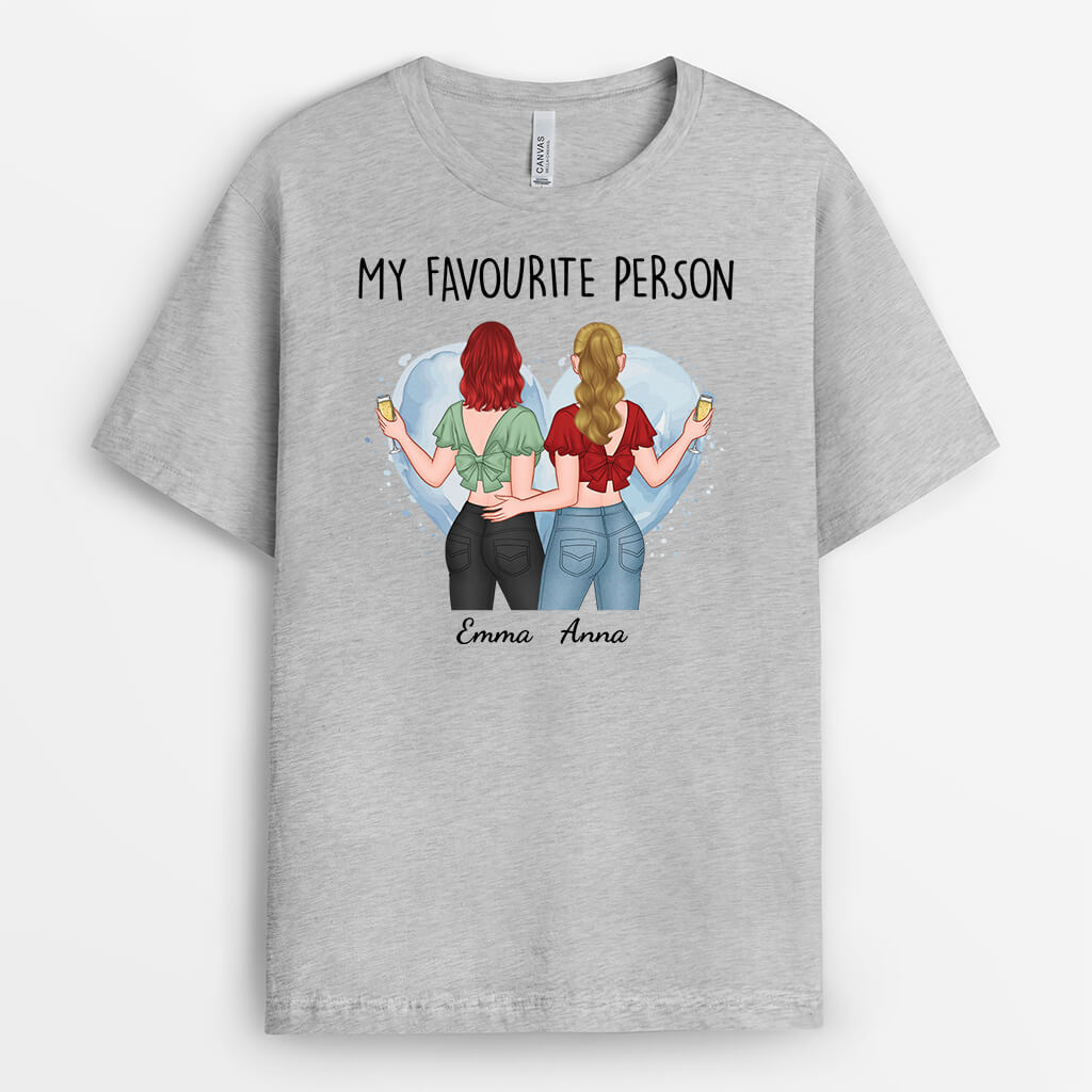 2571AUK1 my favourite person personalised t shirt for her