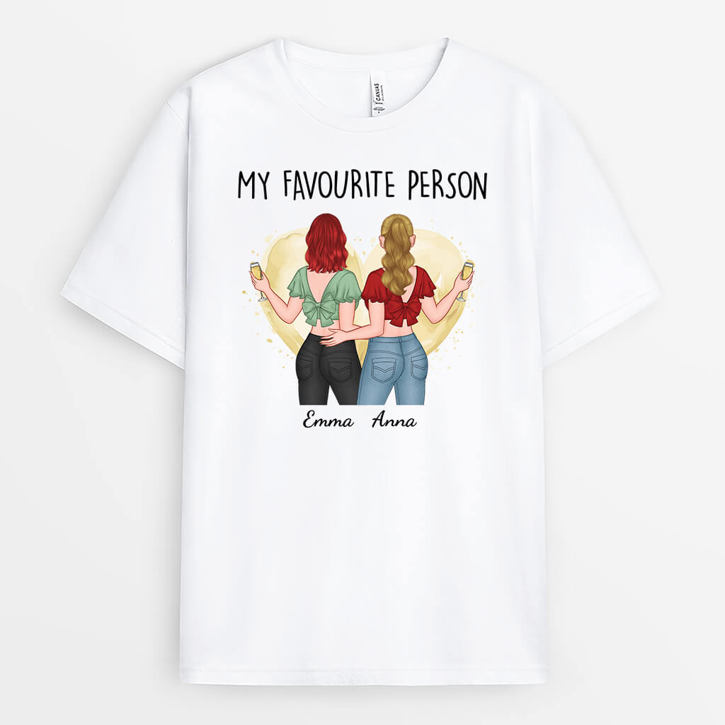 2571AUK2 my favourite person personalised t shirt for her