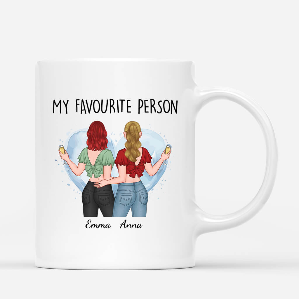 2571MUK1 my favourite person personalised mug for her