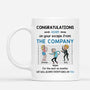 2582MUK2 congratulations on your escape from the company mug personalised mug for coworkers