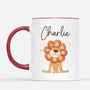 2587MUK2 cute lion mug personalised mug for kids