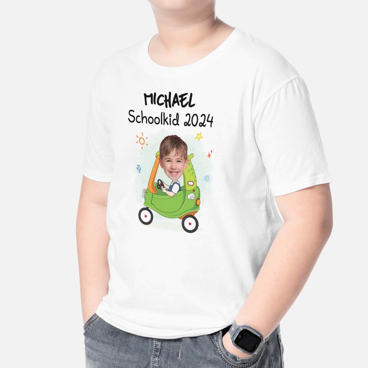 2590AUK2 schoolkid t shirt personalised t shirt for kid boys