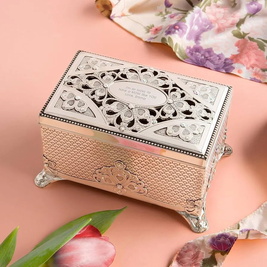 Silver Jewelry Box as a Traditional Silver Anniversary Gift