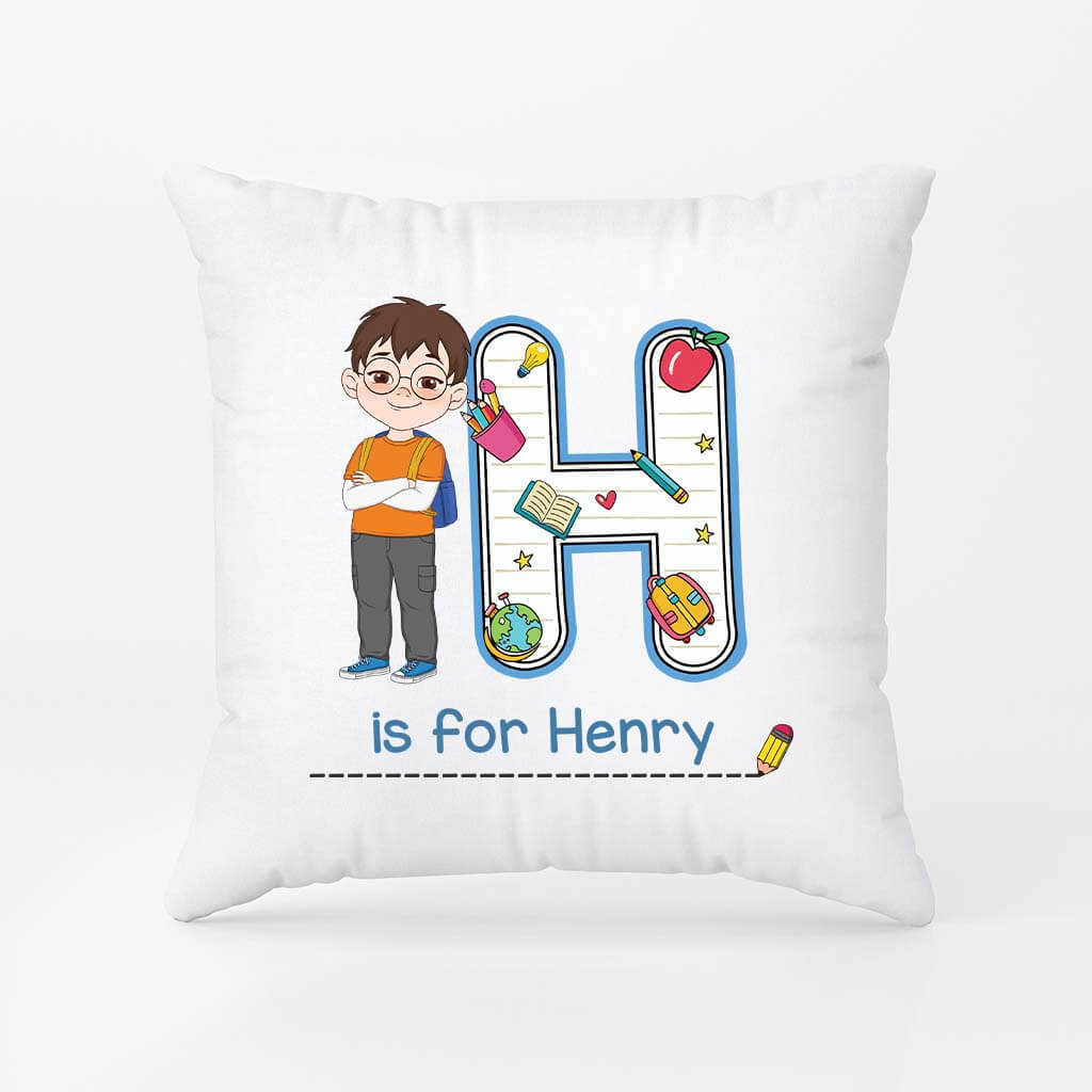 2605PUK1 spelling alphabet kids name  personalised pillow for kids