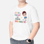 2607AUK2 a cute smart dramatic kid  personalised t shirt for kids