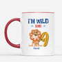 2614MUK2 im wild and 6  personalised mug for kids