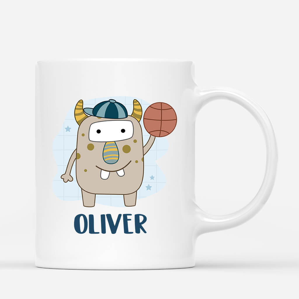 2619MUK1 monsters name  personalised mug for kids