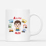 2620MUK1 learning alphabet name  personalised mug for kids