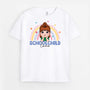 2624AUK1 schoolchild and rainbow  personalized childrens t shirts