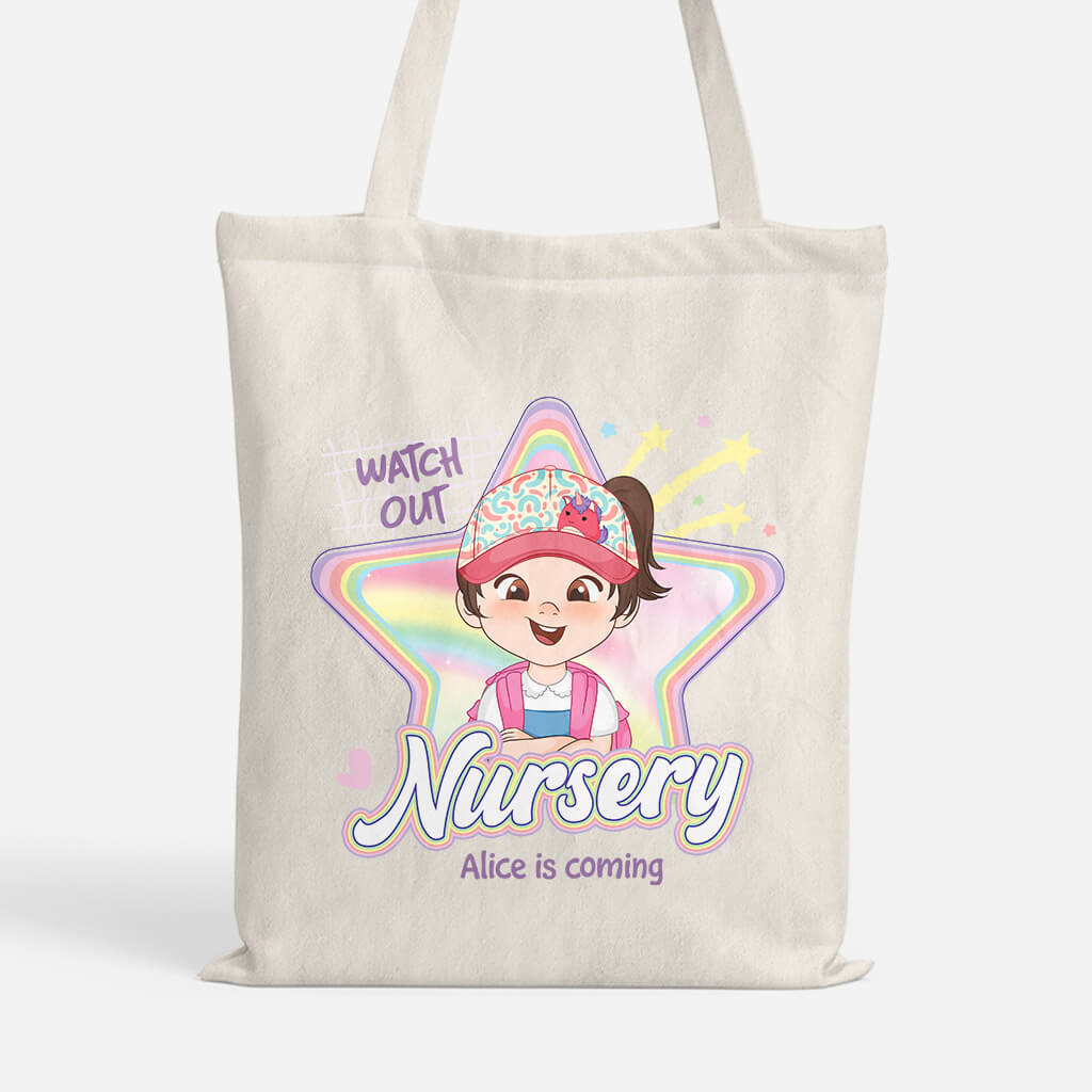 2626BUK1 watch out nursery  customised tote bags for kids