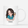 2640MUK3 sleep all day nurse all night  custom mug for her