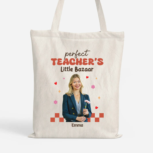 2650BUK1 the little bazaar of a perfect teacher  custom tote bag for her_f641945a dfd1 407f aba1 7eb365828b0d