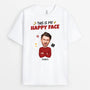 2661AUK1 this is my happy face  funny customised t shirt printing for men