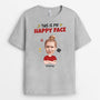 2661AUK2 this is my happy face  funny customised t shirt printing for men