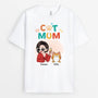 2696AUK1 cool cat mum  personalised t shirt for cat lovers