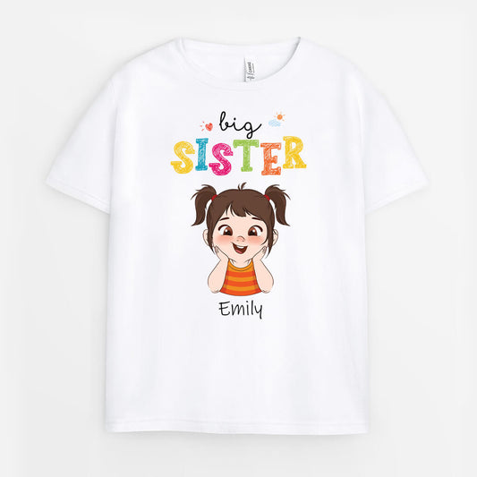 2704AUK1 big sister  personalised childrens t shirts uk