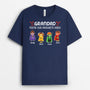 2718AUK2 daddy grandad youre our favourite hero  customised t shirt for men