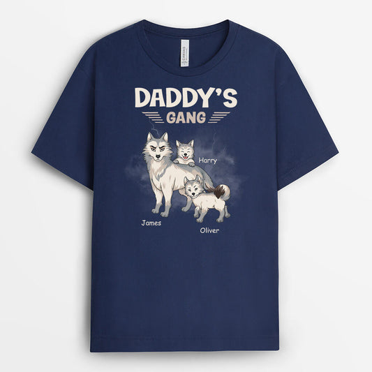 2731AUK1 grandads gang wolves  custom print t shirt for men