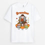 2734AUK1 grandma with kids t shirt  personalised autumn gifts for her