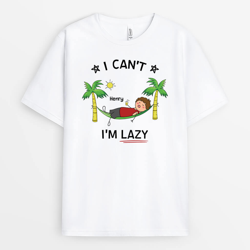 2737AUK1 i cant im lazy  custom shirt printing for men