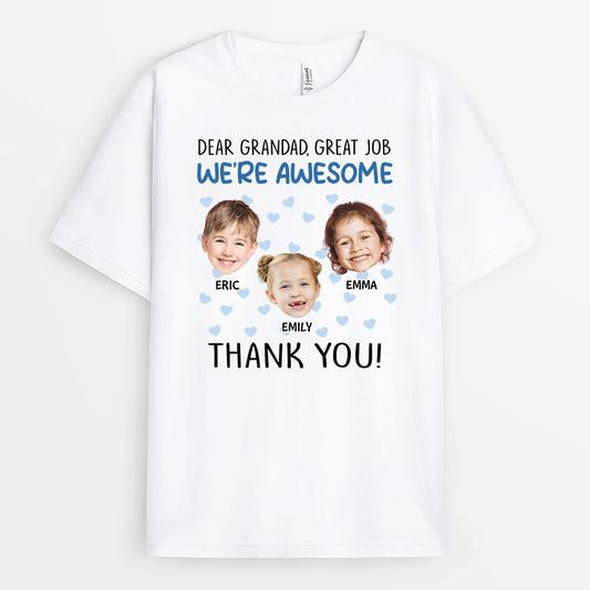 2744AUK1 dear mum great job  personalised tee shirts for women_449b3254 b5e1 4256 8a80 3722bdfdc830