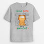 2746AUK2 love math and cats t shirt  custom cat themed gifts