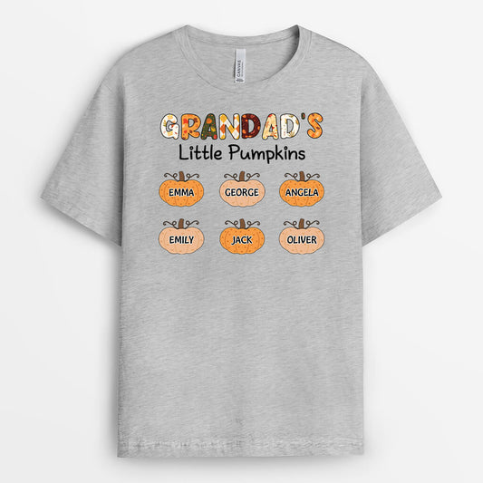 2772AUK1 daddys little pumpkin t shirt  personalised autumn gifts uk