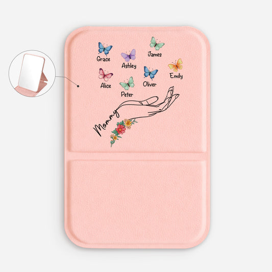 2782AUS1 custom compact mirror momgrandma gifts with grandkids names 2782ajcp5a