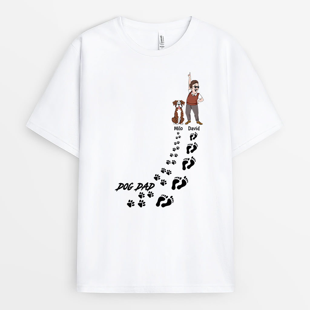2784AUS1 dog dad dog mum t shirt personalised dog themed gifts