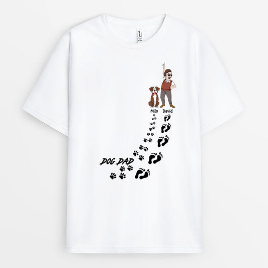2784AUS1 dog dad dog mum t shirt personalised dog themed gifts