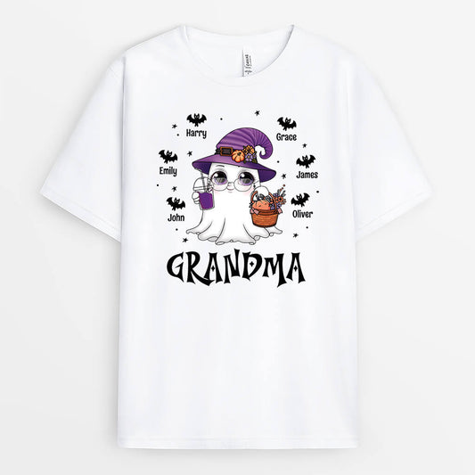 2792AUK1 grandma halloween t shirt  custom gifts for grandma