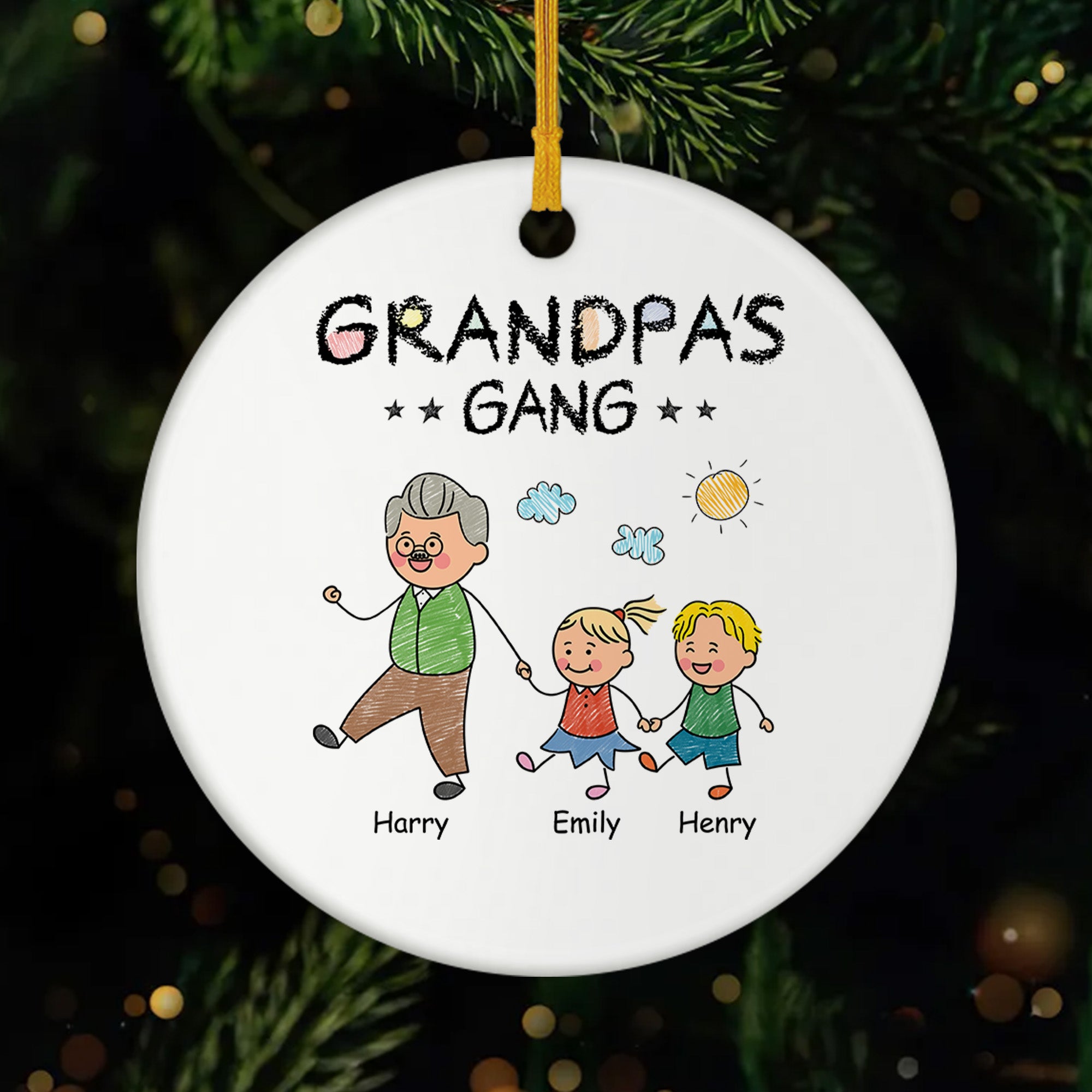 2793OUS1 personalized gifts for grandpa ceramic christmas ornaments 2793O3L8B
