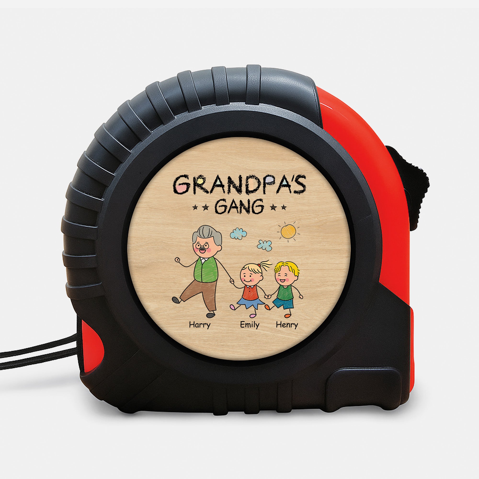 2793OUS1 personalized grandpa gifts grandpas gang tape measure 2793O3L8B