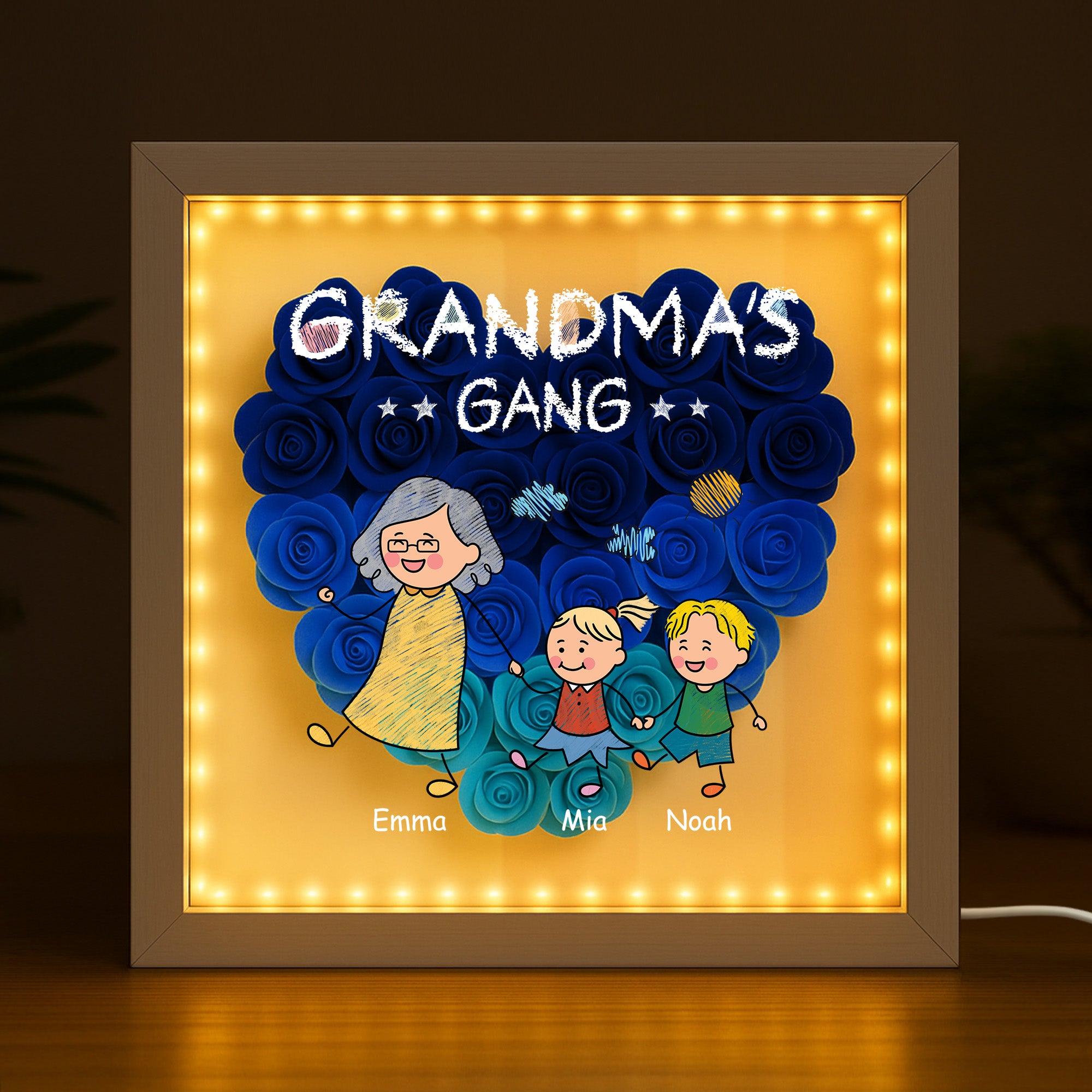 2793OUS2 personalized flower shadow box unusual gifts for mom 2793O3L8B