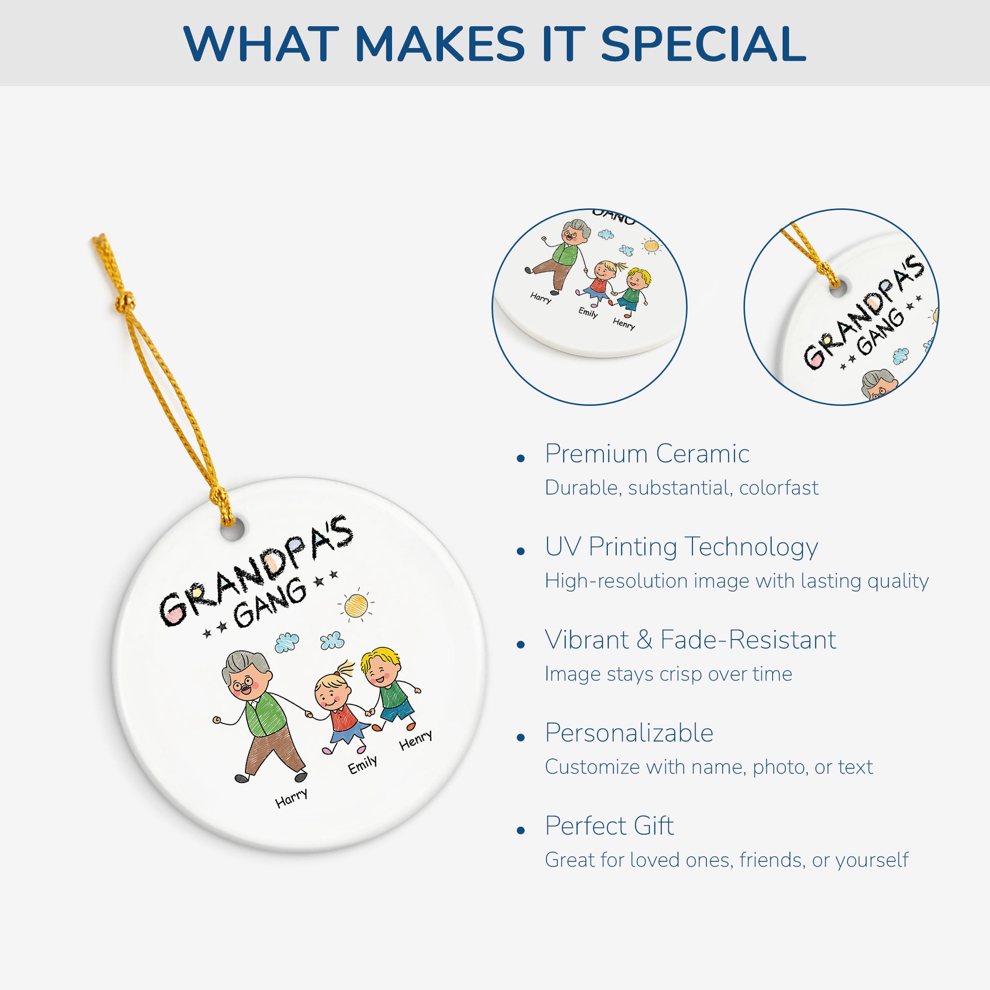 2793OUS4 personalized gifts for grandpa ceramic christmas ornaments 2793O3L8B