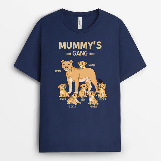 2799AUK2 mommys gang t shirt  personalised gifts for mum