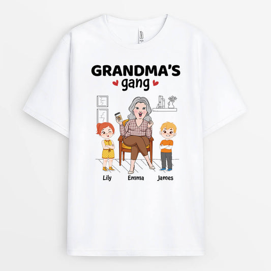 2802AUK1 grandmas gang  personalised t shirts for women