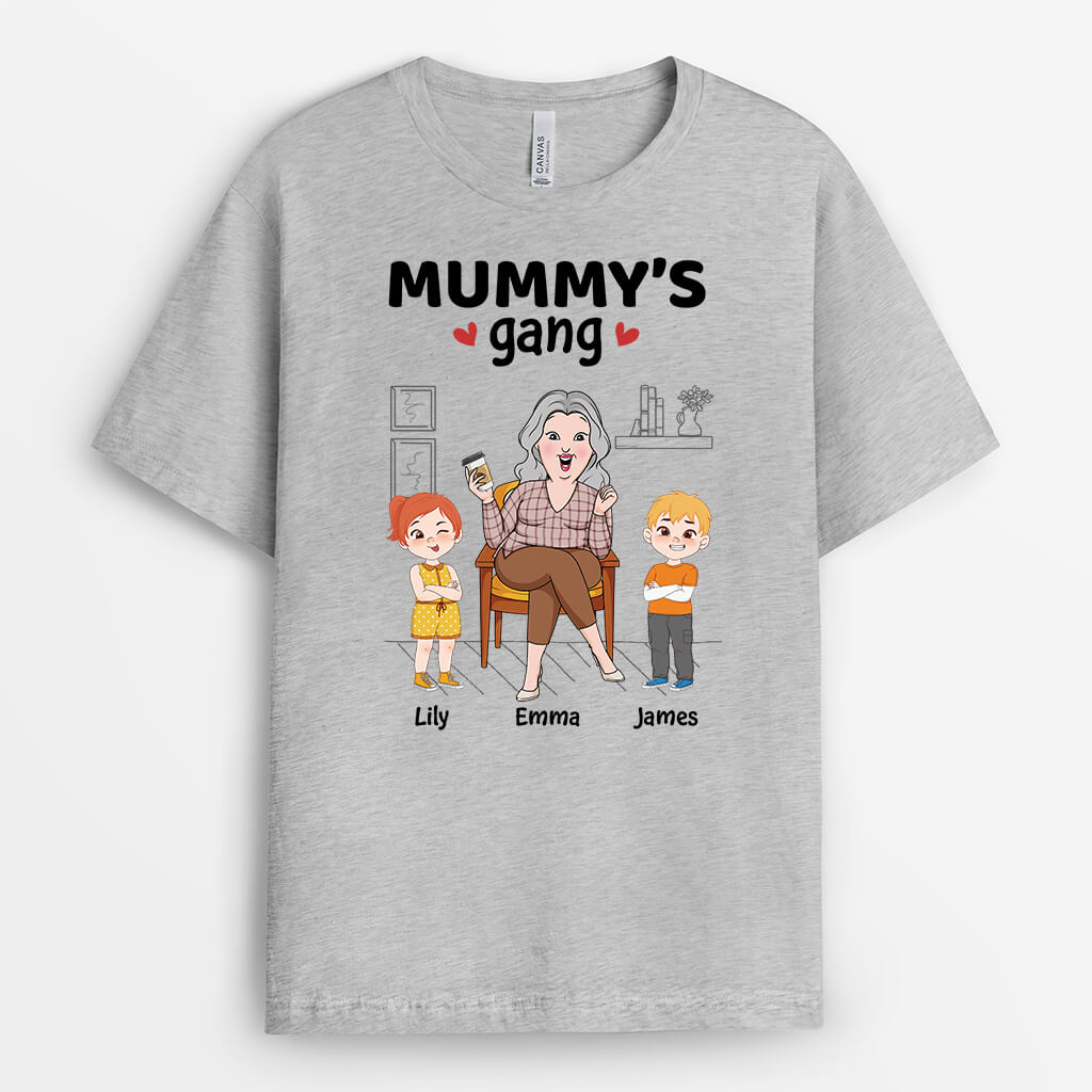 2802AUK2 grandmas gang  personalised t shirts for women