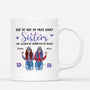 2822MUK1 side by side or miles apart mug  personalised gifts for besties