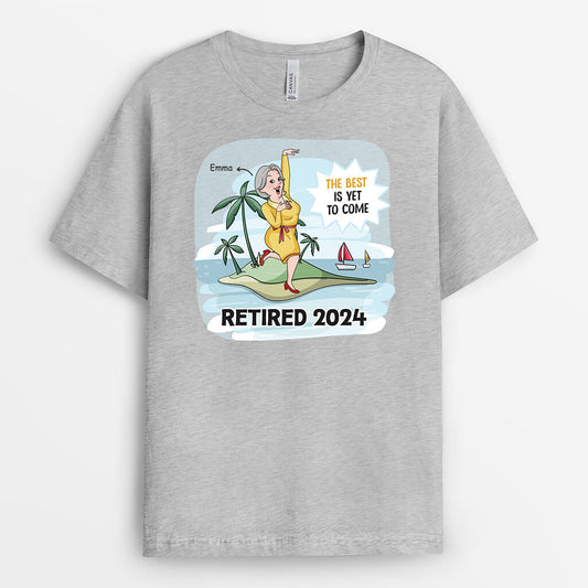 2824AUK2 the best is yet to come man t shirt  funny personalised retirement gifts