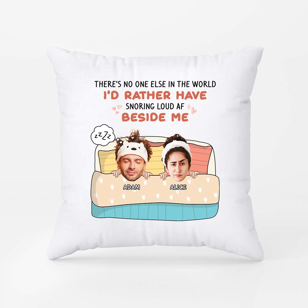 2829PUK1 theres no one else in the world pillow  personalised gifts for couple