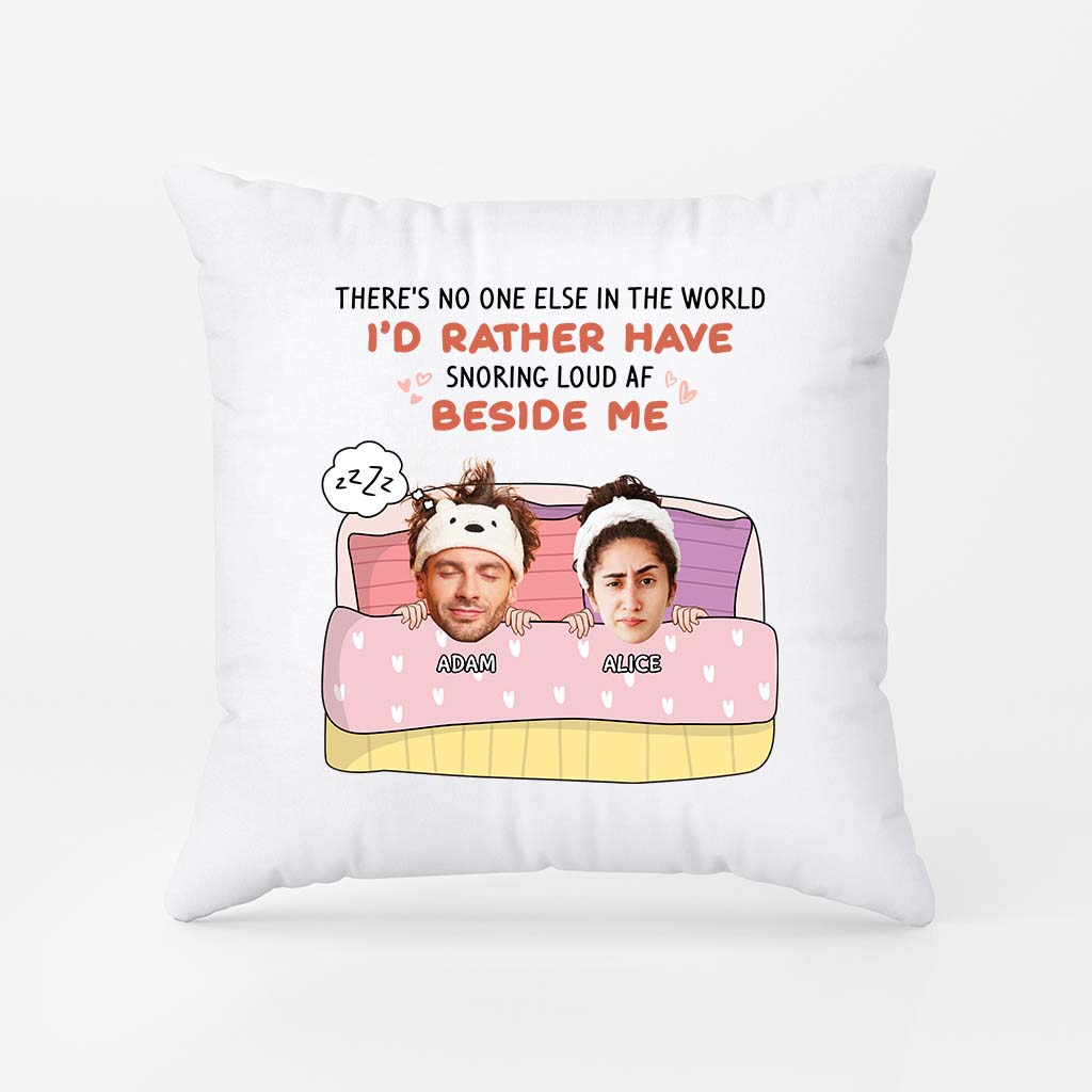 2829PUK2 theres no one else in the world pillow  personalised gifts for couple