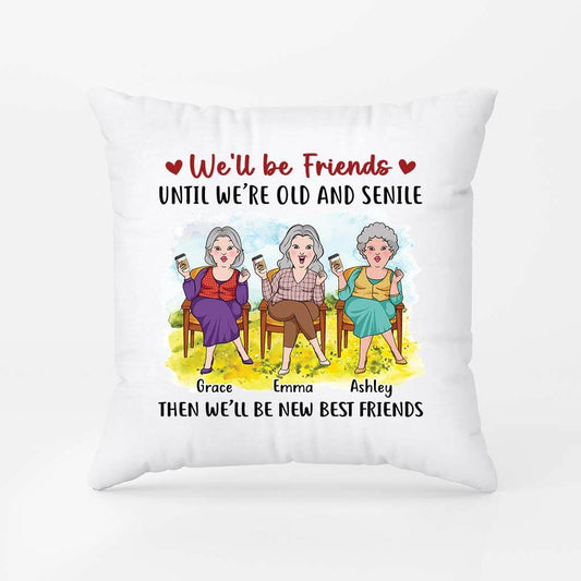 2836PUK1 well be friends pillow  personalised present ideas for women