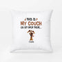 2838PUK2 this is our couch funny pillow  personalised gifts for dog lovers uk