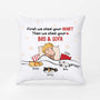 2843PUK2 first i steal your heart pillow  personalised funny gifts for cat lovers uk